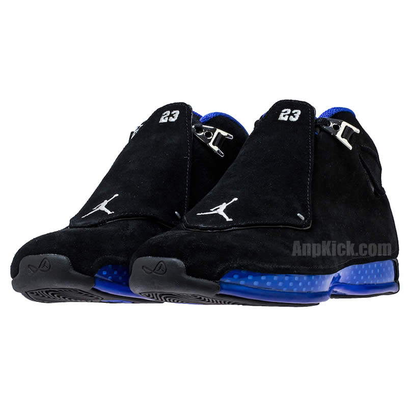 Air Jordan 18 'Black Sport Royal' Blue 2018 Release For Sale AA2494-007