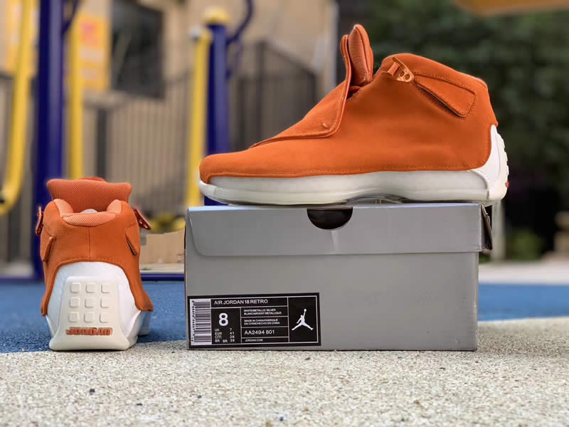 air jordan 18 toro campfire orange suede aa2494-801 release date 2018 pics