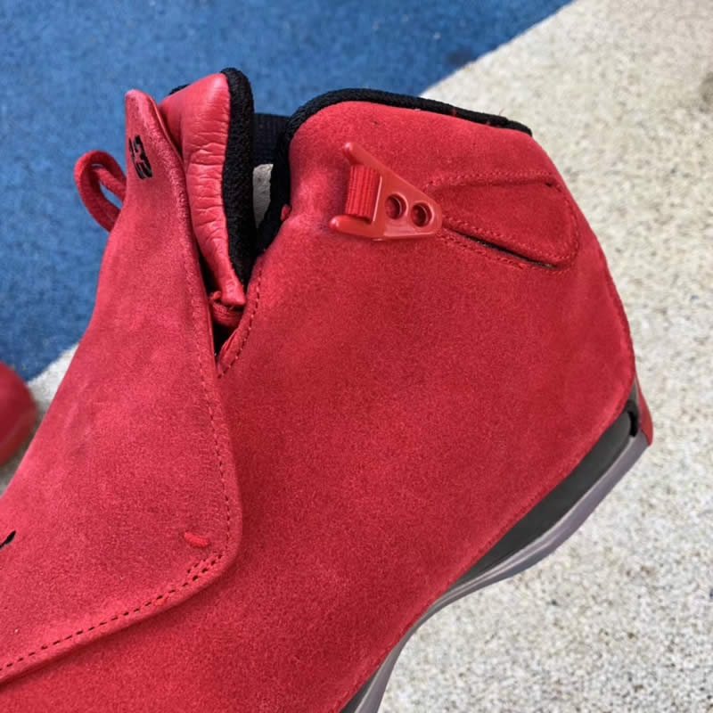 air jordan 18 toro gym red suede aa2494-601 release date 2018 pics