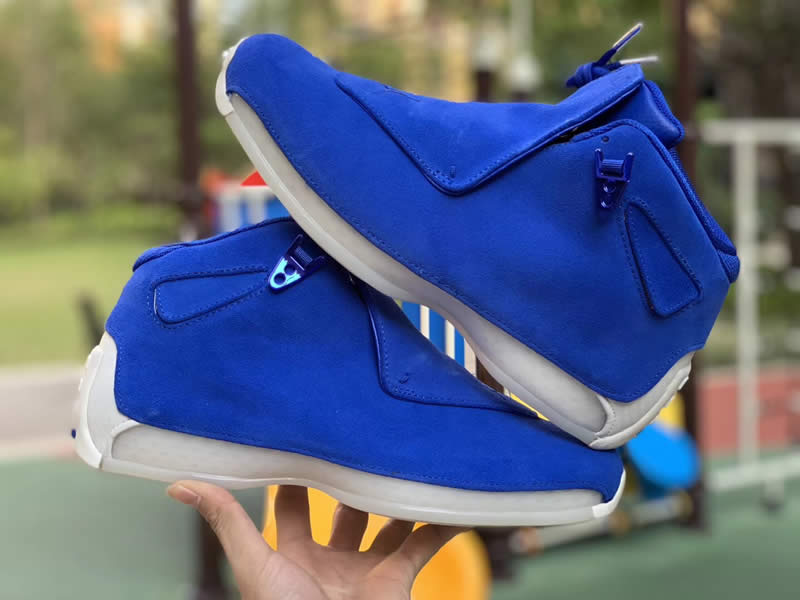 air jordan 18 toro racer blue suede aa2494-401 release date 2018 pics