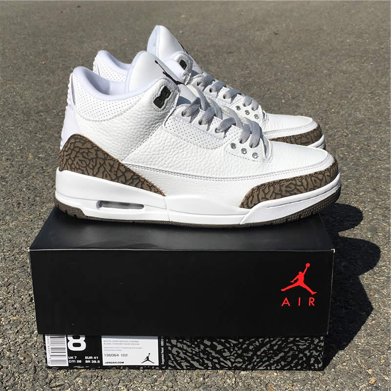 air jordan 3 mocha 2018 white chrome dark brown 136064 122 detail images (9)