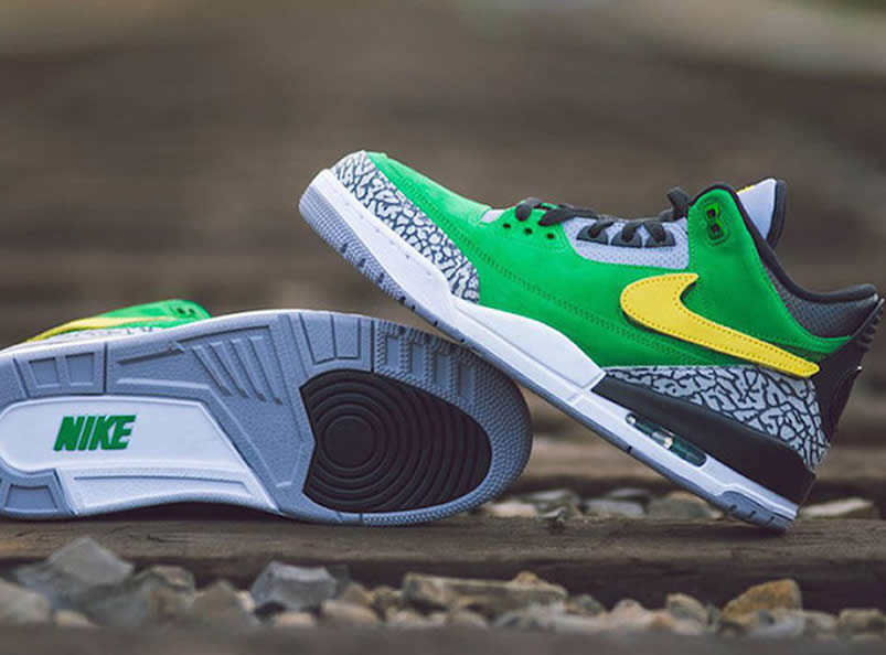 Air Jordan 3 Retro Tinker 'Oregon Ducks' PE Shoes AJ3-867493 Pics