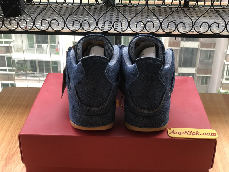 Levi's x Air Jordan 4 'Blue Denim' For Sale Behind Image