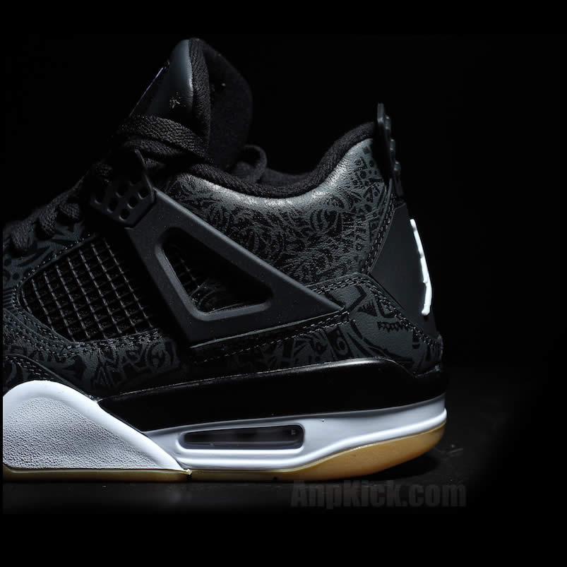 Air Jordan Retro 4 SE Laser 30th Anniversary 'Black Gum' Aj4 Shoes CI1184-001