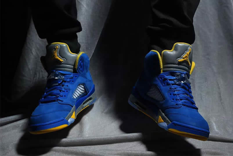 Air Jordan 5 JSP 'Laney' Varsity Royal Blue On Feet 2019 CD2720-400