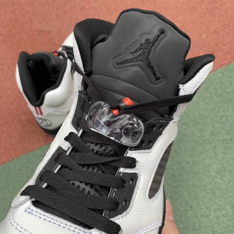 Air Jordan 5 Paris Saint Germain Friends Family Psg White Av9175 101 Detail Pics (12) - newkick.app