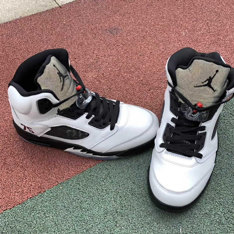 Air Jordan 5 Paris Saint Germain Friends Family Psg White Av9175 101 Detail Pics (16) - newkick.app