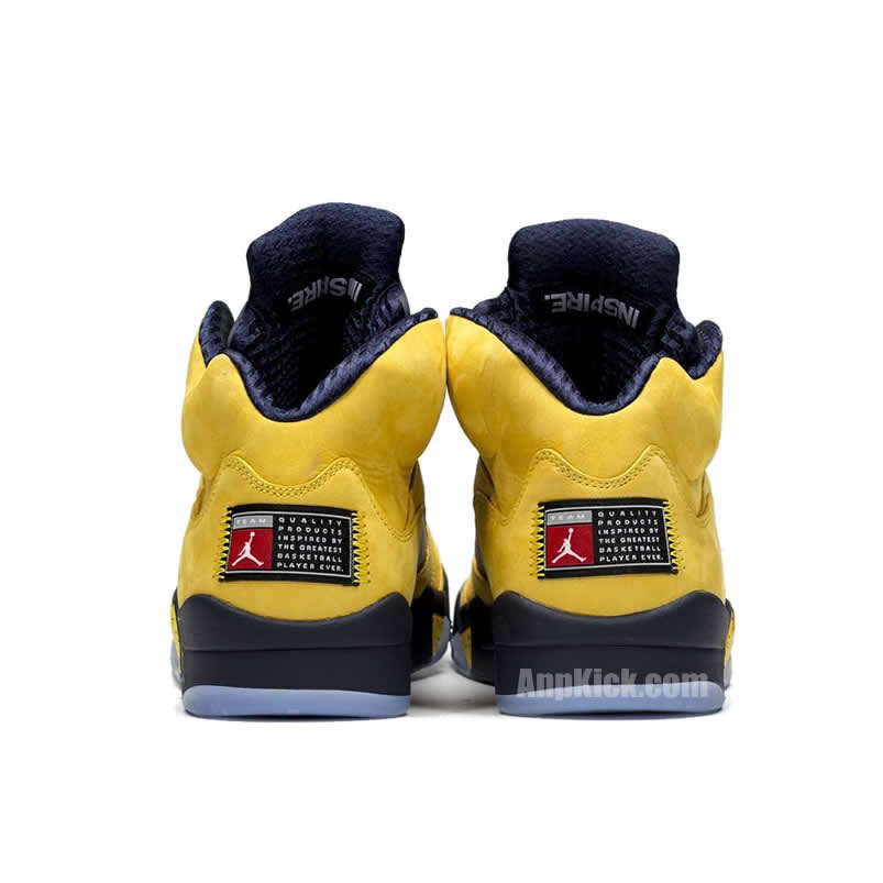 Air Jordan 5 Sp Yellow Michigan 2019 Inspire Cq9541 704 (4) - newkick.app