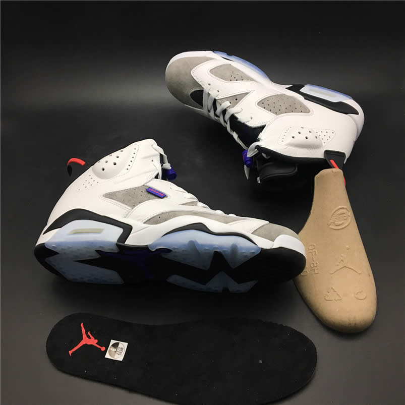 Air Jordan 6 'Flint' Grey 2019 On Feet Review Outfits CI3125-100 Detail