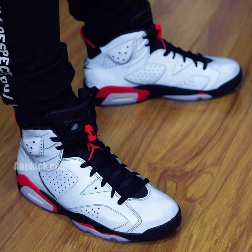 Air Jordan 6 Jsp 3m Reflective Silver Bugs Bunny Infrared Ci4072 001 On Feet (1) - newkick.app