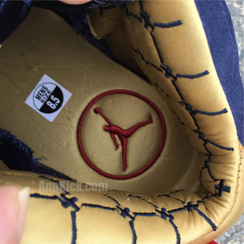 air jordan 6 retro db doernbecher navy blue and red detail image (14)