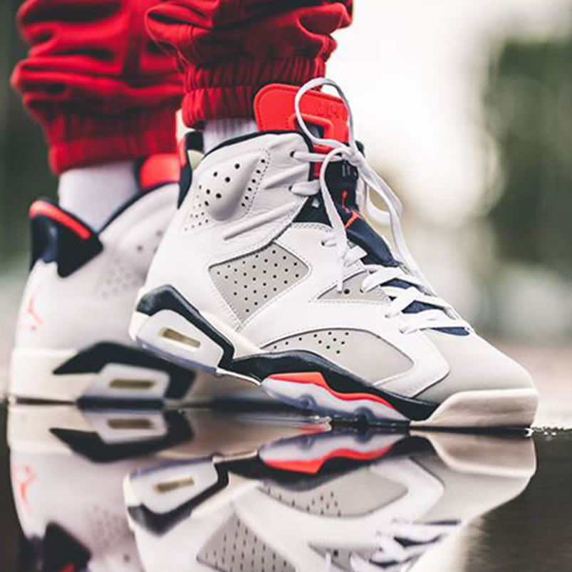 Air Jordan 6 Tinker Hatfield White Infrared On Feet 384664 104 (1) - newkick.app