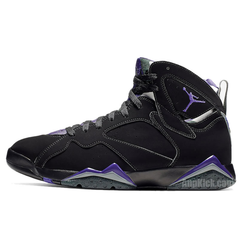 Air Jordan Retro 7 Ray Allen Pe Black And Purple 304775 053 (1) - newkick.app