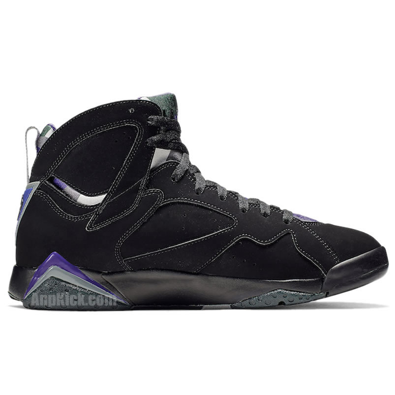 Air Jordan Retro 7 Ray Allen Pe Black And Purple 304775 053 (2) - newkick.app