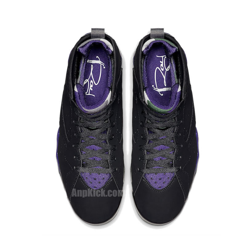 Air Jordan Retro 7 Ray Allen Pe Black And Purple 304775 053 (4) - newkick.app