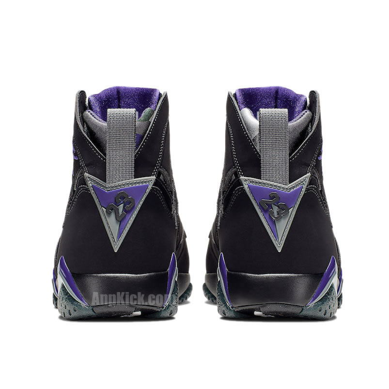 Air Jordan Retro 7 Ray Allen Pe Black And Purple 304775 053 (5) - newkick.app