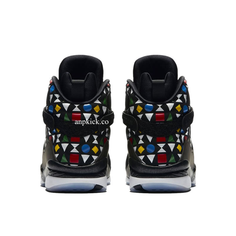 Air Jordan 8 Quai 54 Friends And Family Black White Aj8 Cj9218 001 (5) - newkick.app