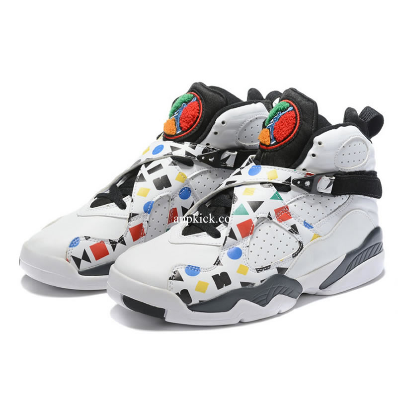 Air Jordan 8 Quai 54 Friends And Family White Black Aj8 Cj9218 100 (1) - newkick.app