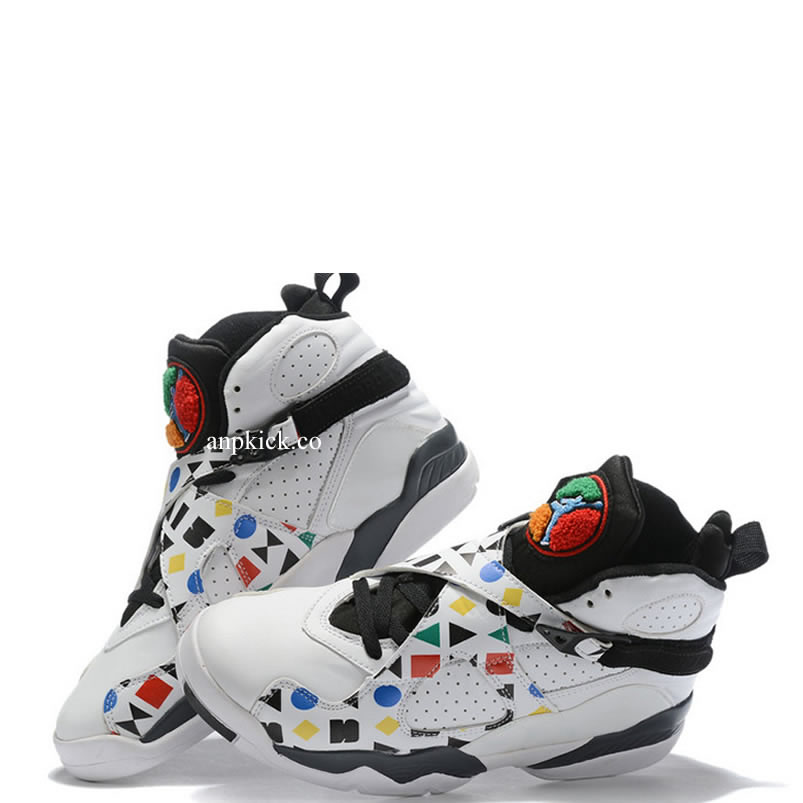 Air Jordan 8 Quai 54 Friends And Family White Black Aj8 Cj9218 100 (4) - newkick.app