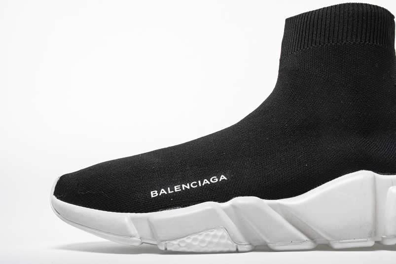 Balenciaga Like Socks Sneakers High Top Speed Runners Black/White 494484W05G0 Pics