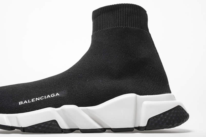 Balenciaga Shoes Like Socks High Top Speed Runners Black/White 494371W05G0 Pics