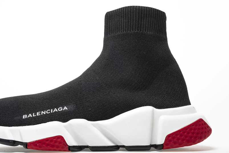 Balenciaga Shoes Like Socks Outfit High Top Runners Black/Red 483397W05G0 Pics