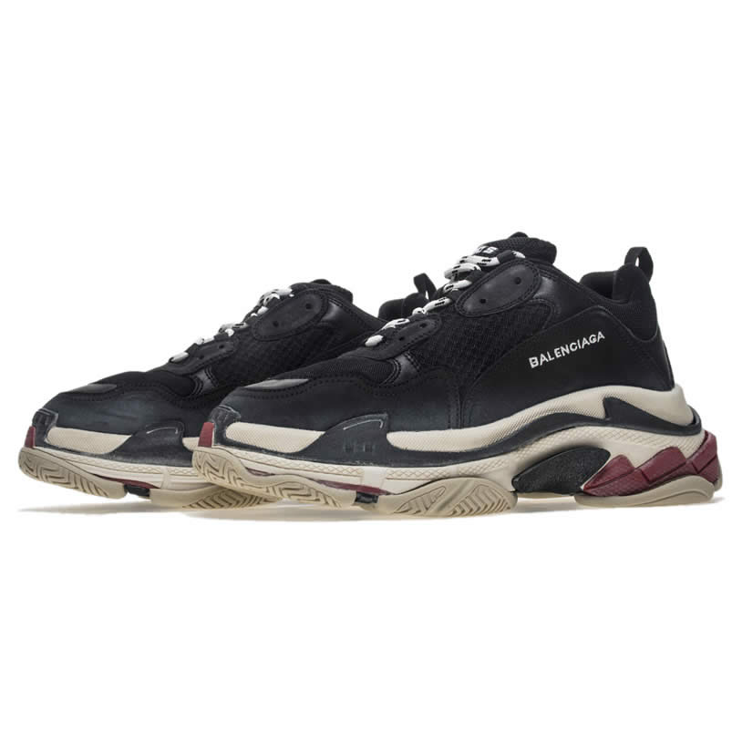 Balenciaga Triple S Sneakers Black Red Shoes 483513w06e1 1000 (3) - newkick.app