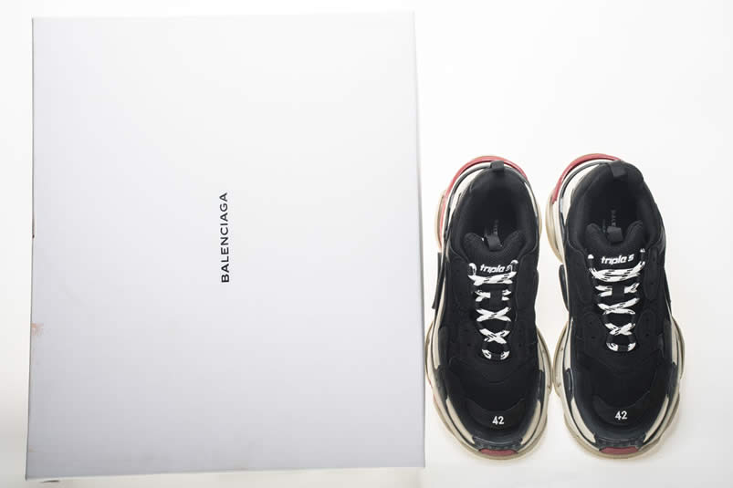 Balenciaga Triple S Sneakers Black Red Shoes 483513w06e1 1000 (33) - newkick.app