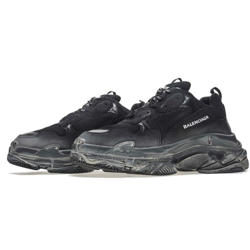 Balenciaga Triple S Sneakers Black Shoes 512176w09o1 1000 (4) - newkick.app