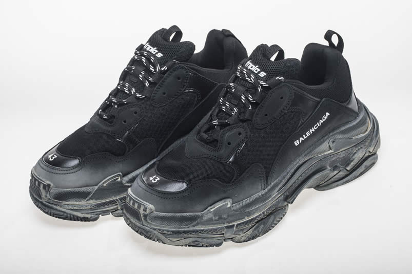 Balenciaga Triple S Sneakers Black Shoes 512176w09o1 1000 (7) - newkick.app