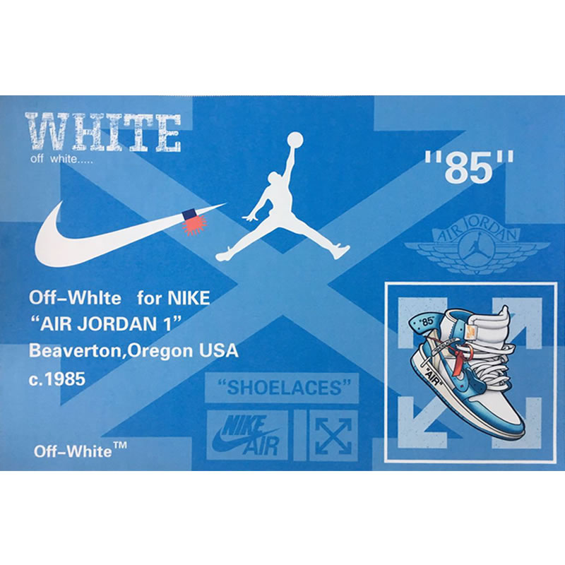 Off White Air Jordan Blue - newkick.app