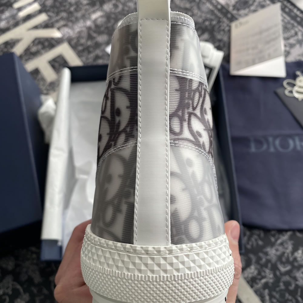 B23 Dior Oblique Shoes White Black (12) - newkick.app