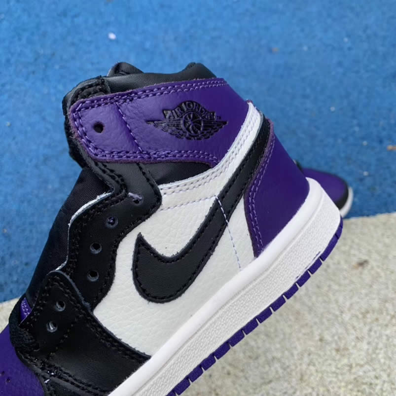 Kid Air Jordan 1 'Court Purple' Shoes Sneakers Kids Sizes For Sale Pics