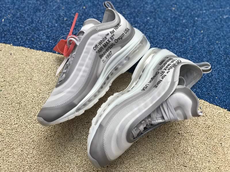 Off White Nike Air Max 97 Green Grey Mens Womens Shoes