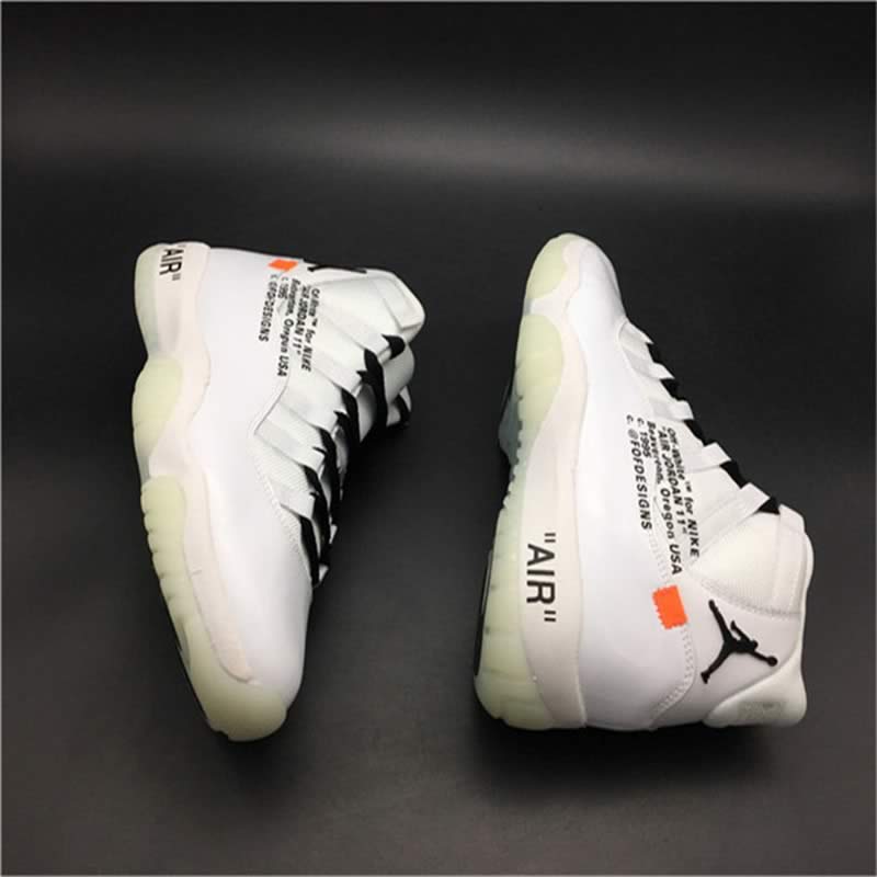 off white air jordan 11 aj11 all white customize shoes jordans detail images (10).jpg