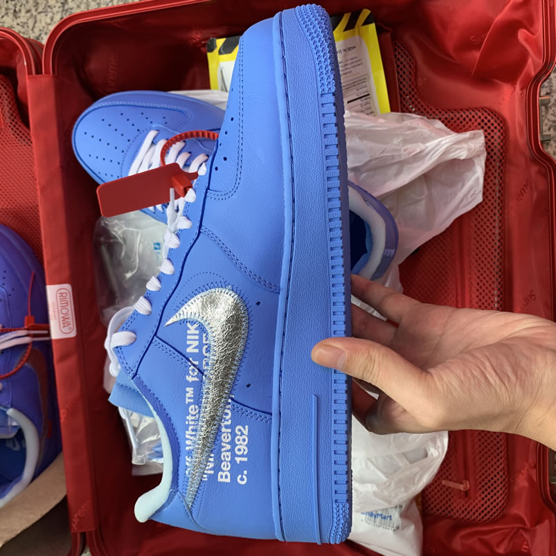 Off White Nike Air Force 1 Low Mca Blue For Sale Ci1173 400 (11) - newkick.app