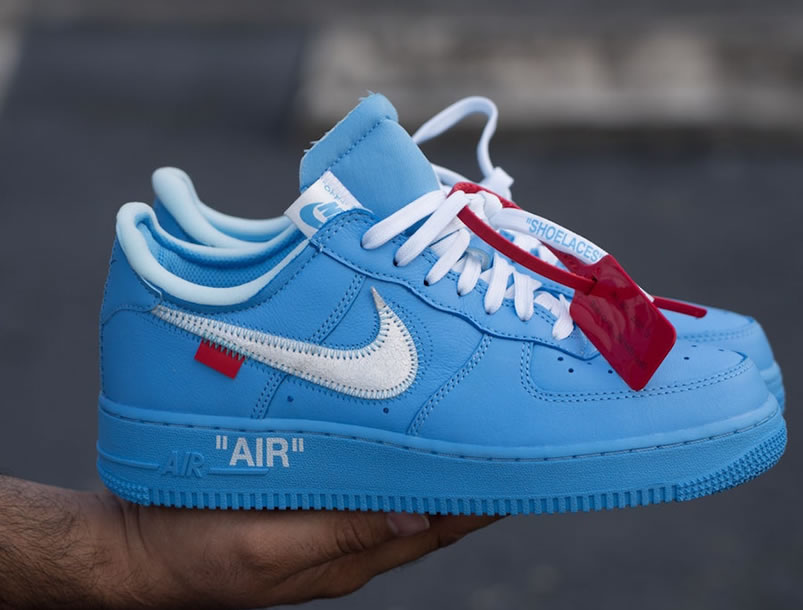 Off White Nike Air Force 1 Low Mca Blue For Sale Ci1173 400 (3) - newkick.app