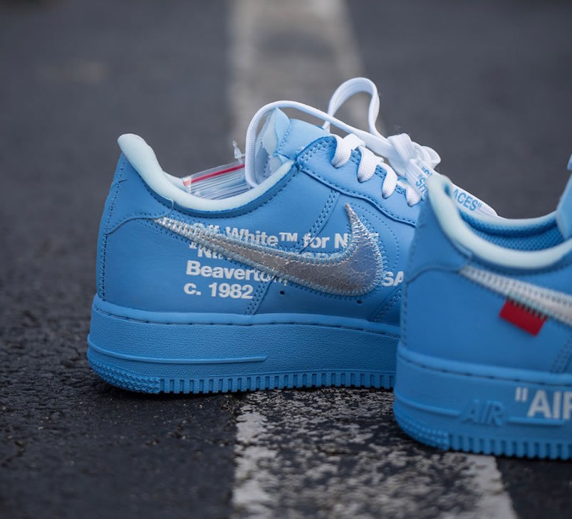 Off White Nike Air Force 1 Low Mca Blue For Sale Ci1173 400 (6) - newkick.app