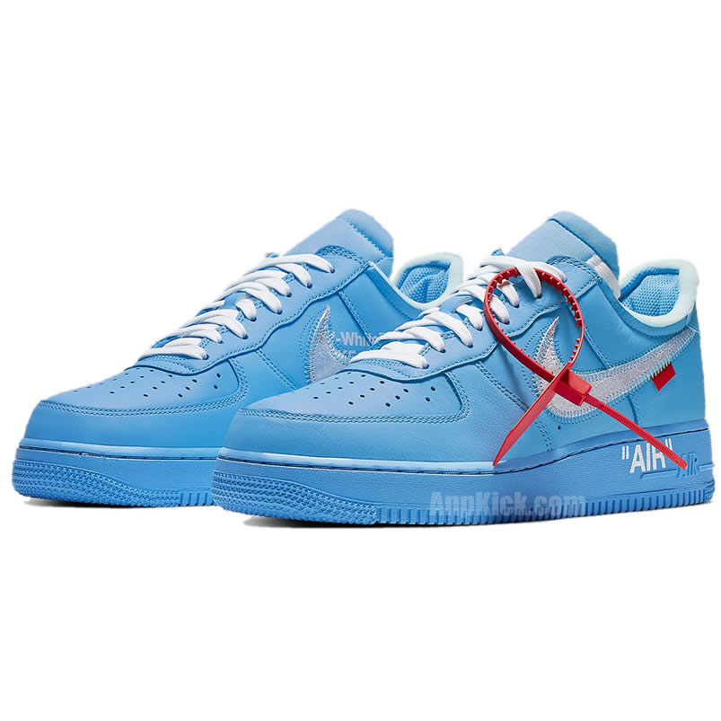 Off White Nike Air Force 1 Low Mca University Blue For Sale Ci1173 400 (3) - newkick.app