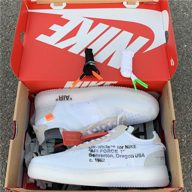 off white x nike air force 1 low white ao4606 100 pics