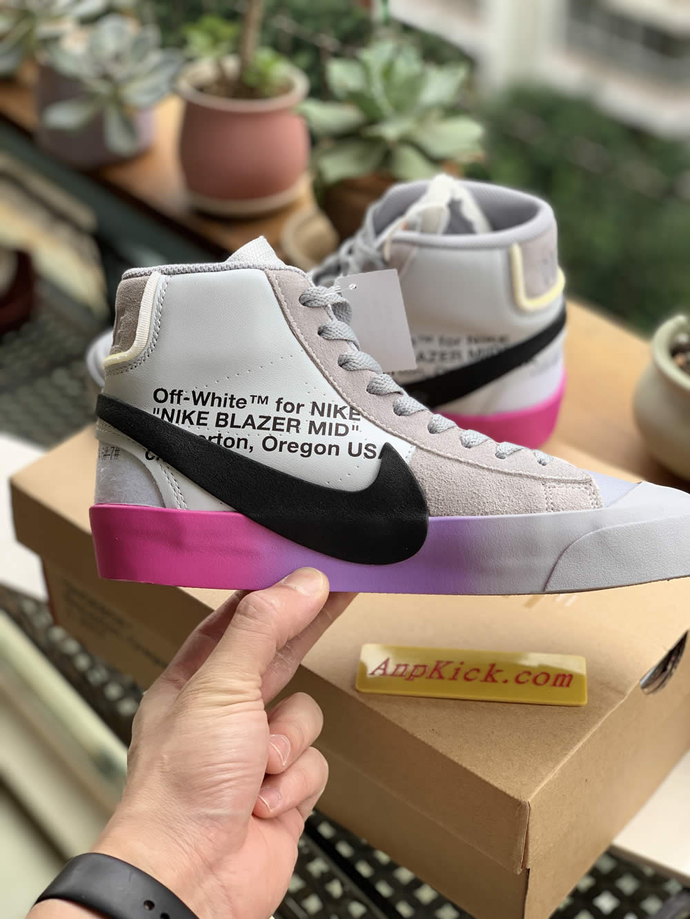 serena williams off-white nike blazer studio mid queen aa3832-102 pics