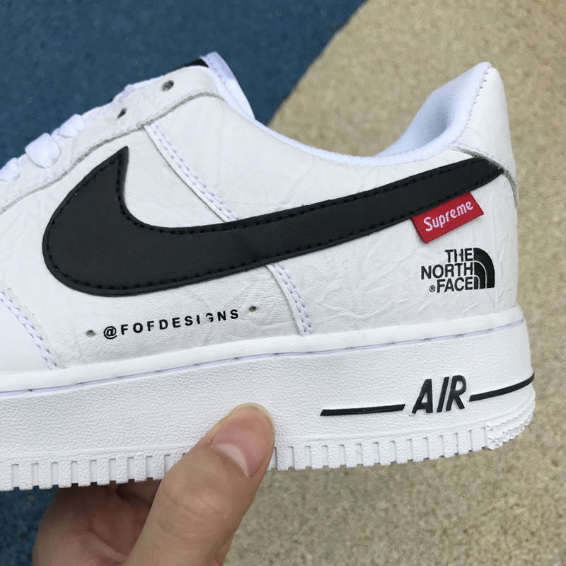 Supreme® x The North Face x Nike Air Force 1 Sup AF1 Low White/Black AR3066-100