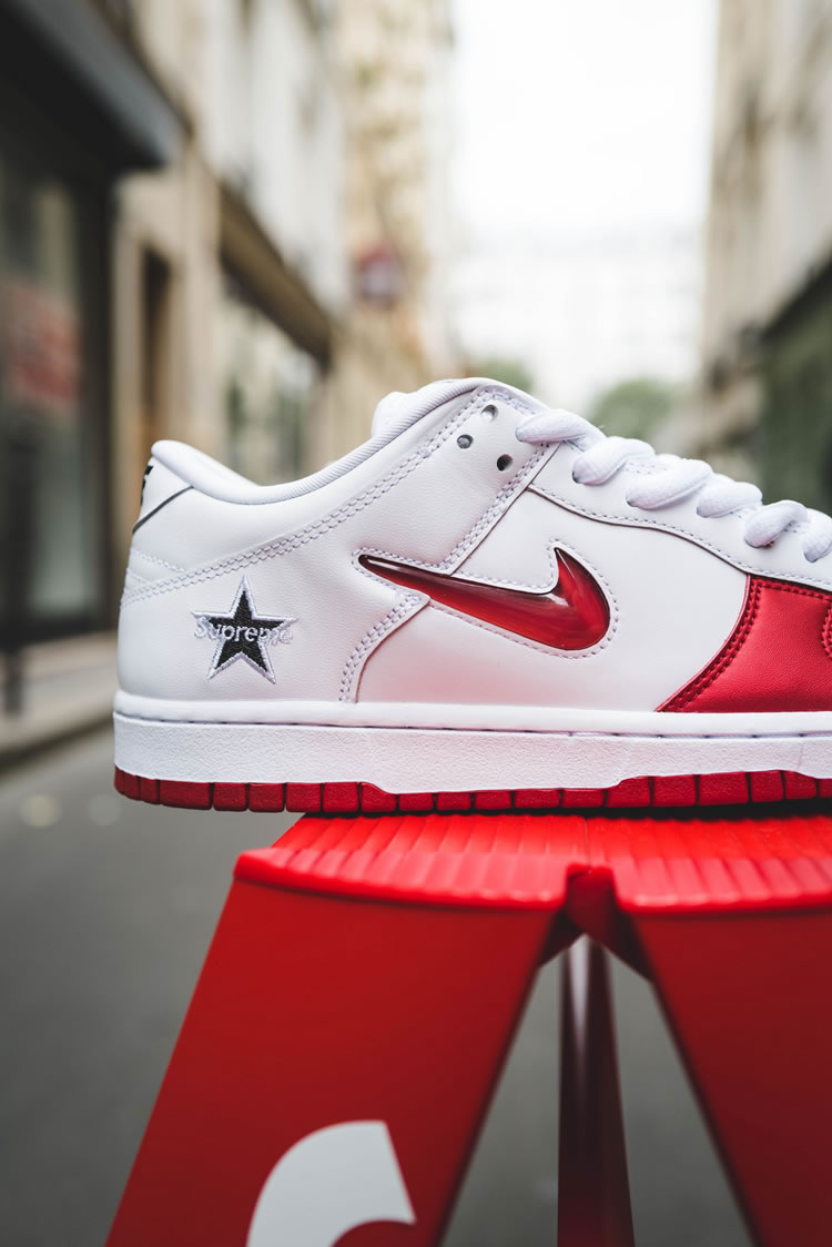 Supreme Nike Sb Dunk Low Red White 2019 Shoes Ck3480 600 (12) - newkick.app