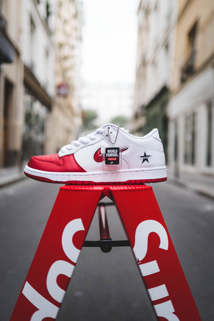 Supreme Nike Sb Dunk Low Red White 2019 Shoes Ck3480 600 (13) - newkick.app