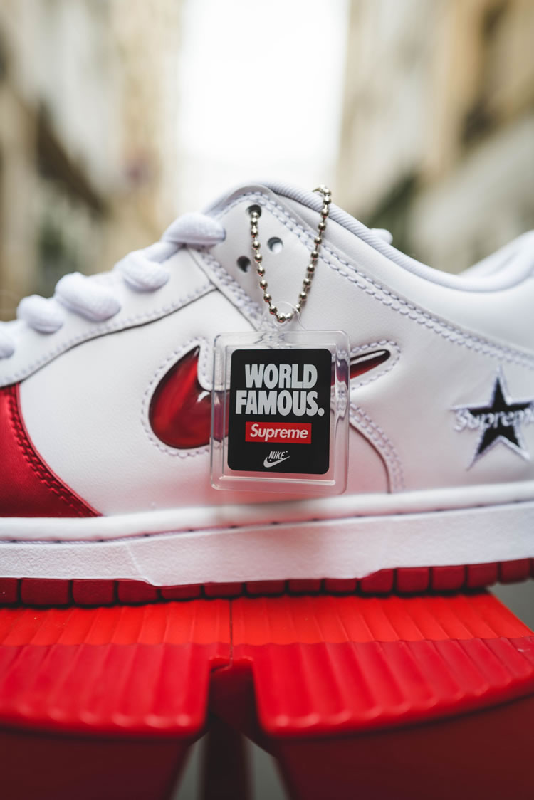 Supreme Nike Sb Dunk Low Red White 2019 Shoes Ck3480 600 (14) - newkick.app