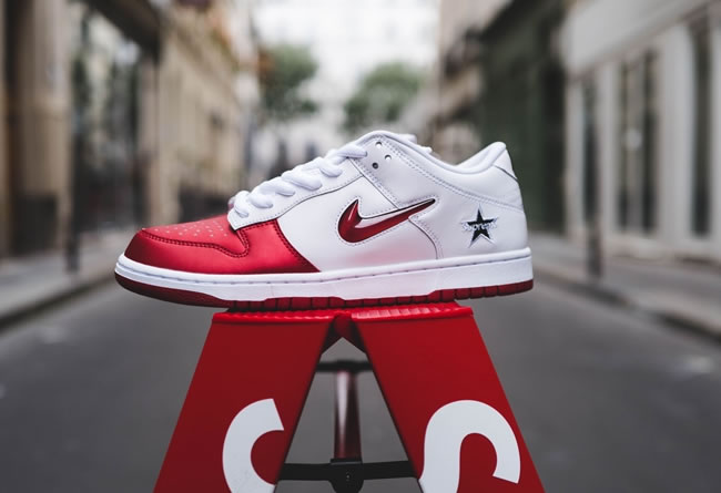 Supreme Nike Sb Dunk Low Red White 2019 Shoes Ck3480 600 (6) - newkick.app