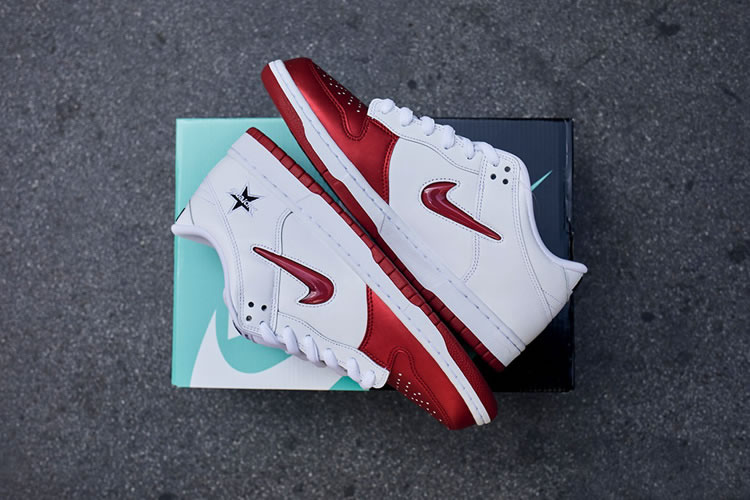 Supreme Nike Sb Dunk Low Red White 2019 Shoes Ck3480 600 (7) - newkick.app