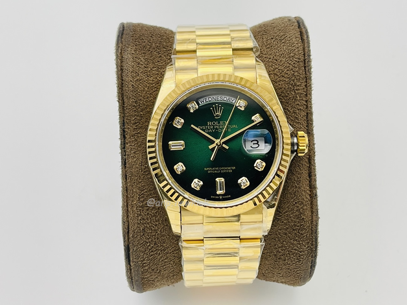 Rolex Day Date Olive Green 128238 0069 (3) - newkick.app