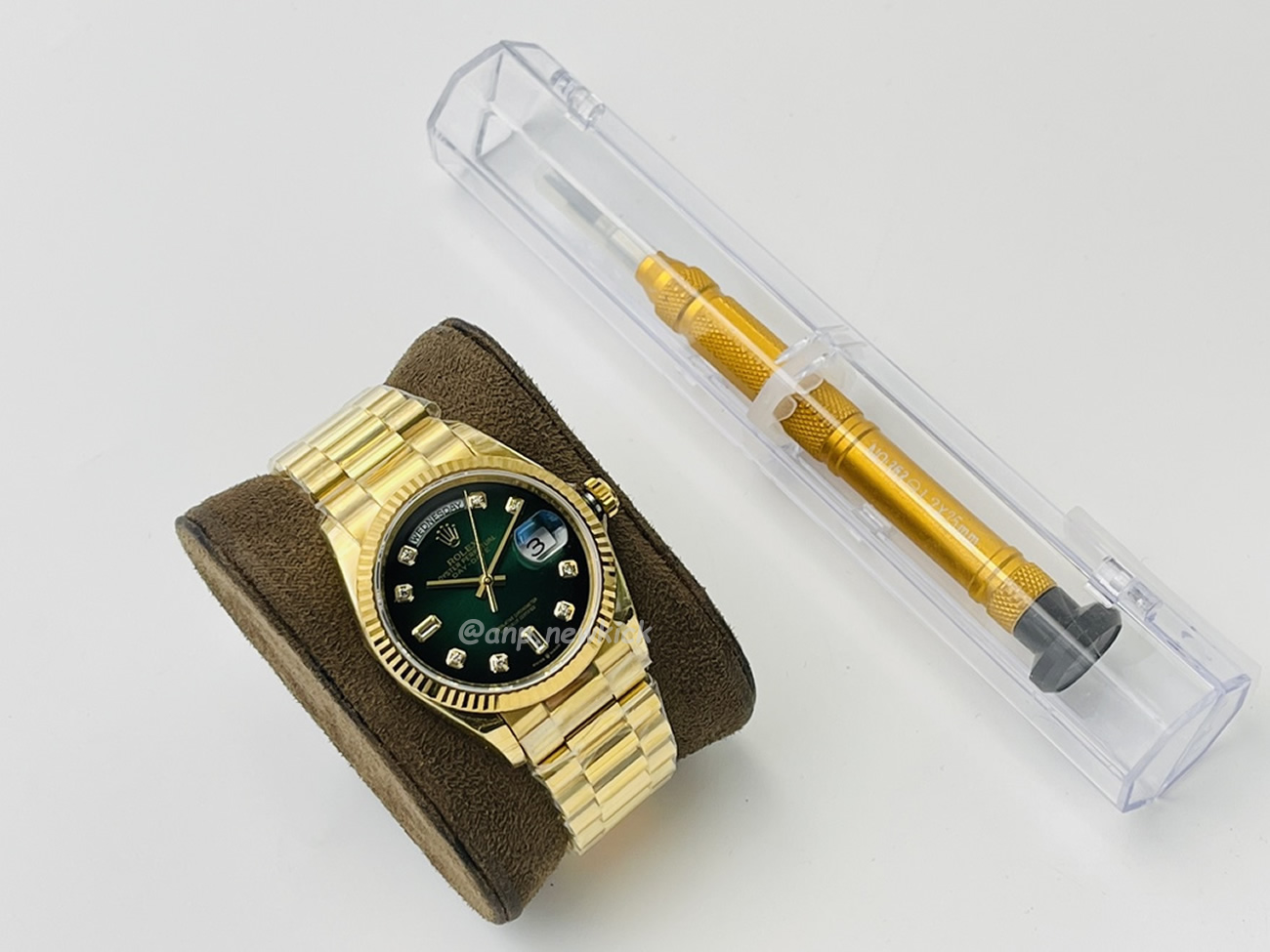 Rolex Day Date Olive Green 128238 0069 (4) - newkick.app