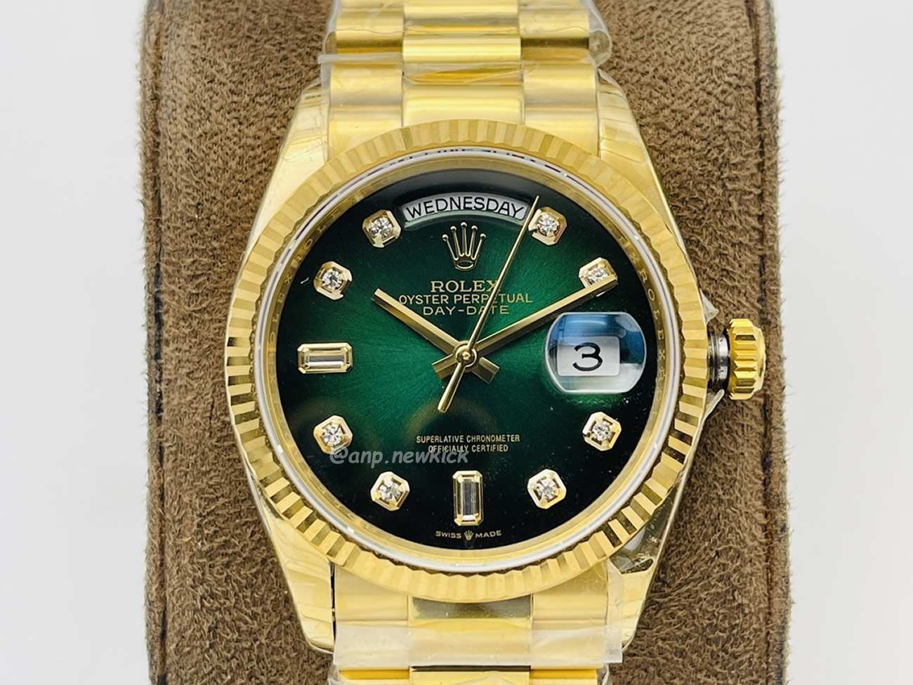 Rolex Day Date Olive Green 128238 0069 (9) - newkick.app